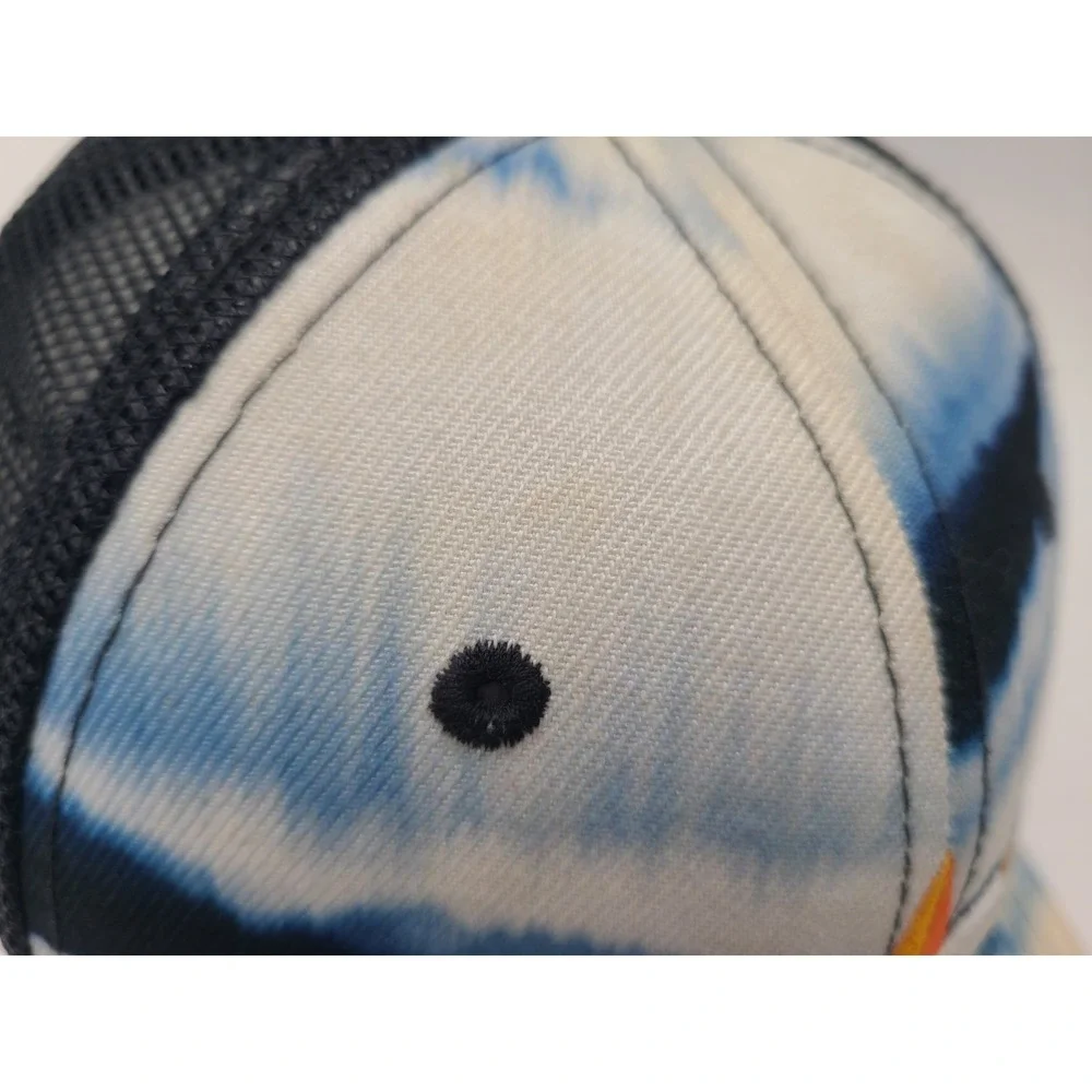 Houston Astros Tie Dye New Era 9Fifty Mesh Trucker‎ Snapback Hat Cap Blue White